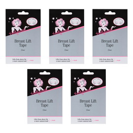 Hollywood Fashion Secrets Breast Lift Tape Clear 1 Pair Invisible Support Pack of 5
