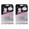 Hollywood Fashion Secrets Invisible G String Reusable Nude No VPL M/L Pack of 2