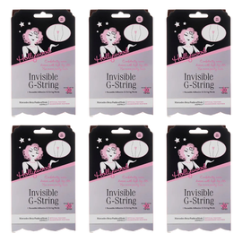 Hollywood Fashion Secrets Invisible G String Reusable Nude No VPL M/L Pack of 6