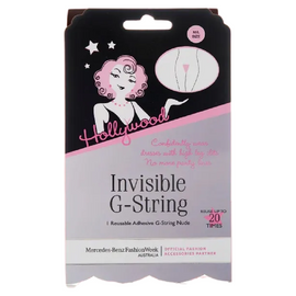 Hollywood Fashion Secrets Invisible G String Reusable Nude No VPL M/L