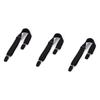 Hollywood Fashion Secrets Hip Hugger Adjustable Belt No Buckle Black Pack of 3