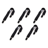Hollywood Fashion Secrets Hip Hugger Adjustable Belt No Buckle Black Pack of 5