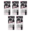 Hollywood Fashion Secrets Hip Hugger Adjustable Belt No Buckle Black Pack of 5