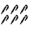 Hollywood Fashion Secrets Hip Hugger Adjustable Belt No Buckle Black Pack of 6