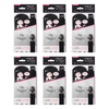 Hollywood Fashion Secrets Hip Hugger Adjustable Belt No Buckle Black Pack of 6