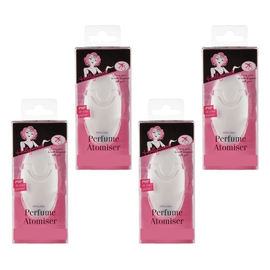Hollywood Fashion Secrets Perfume Atomiser Refillable Travel Spray Bottle Pack of 4