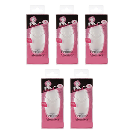 Hollywood Fashion Secrets Perfume Atomiser Refillable Travel Spray Bottle Pack of 5