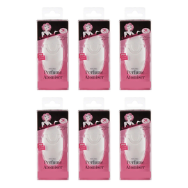 Hollywood Fashion Secrets Perfume Atomiser Refillable Travel Spray Bottle Pack of 6