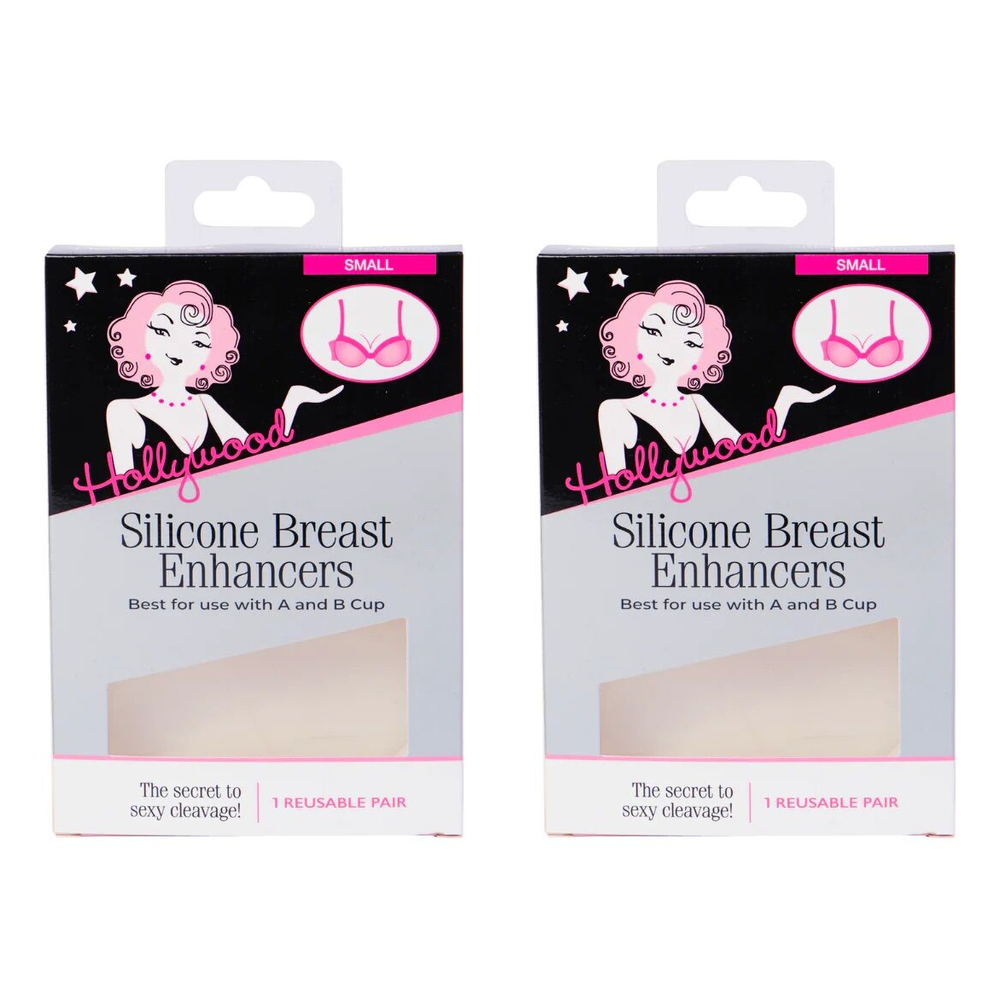 Hollywood Fashion Secrets Silicone Breast Enhancers Small Push Up Inserts Pack of 2