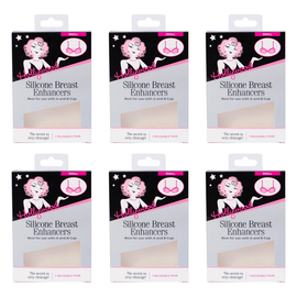 Hollywood Fashion Secrets Silicone Breast Enhancers Small Push Up Inserts Pack of 6