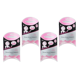 Hollywood Fashion Secrets Silicone Breast Enhancers Med Push Up Inserts Pack of 4