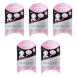 Hollywood Fashion Secrets Silicone Breast Enhancers Med Push Up Inserts Pack of 5