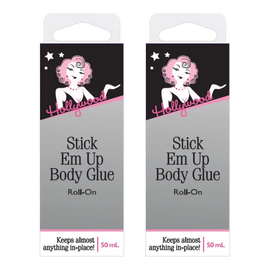 Hollywood Fashion Secrets Stick Em Up Body Glue Roll On 50ml Pack of 2