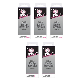 Hollywood Fashion Secrets Stick Em Up Body Glue Roll On 50ml Pack of 5