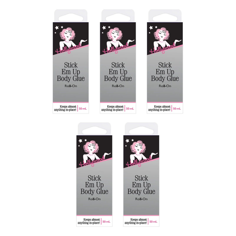 Hollywood Fashion Secrets Stick Em Up Body Glue Roll On 50ml Pack of 5