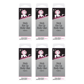 Hollywood Fashion Secrets Stick Em Up Body Glue Roll On 50ml Pack of 6