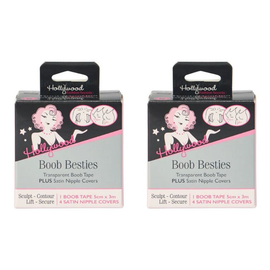 Hollywood Fashion Secrets Boob Besties Breast Tape Nipple Covers Set Pack of 2