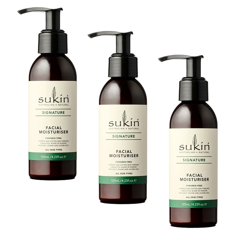 Sukin Facial Moisturiser 125mL Pack of 3