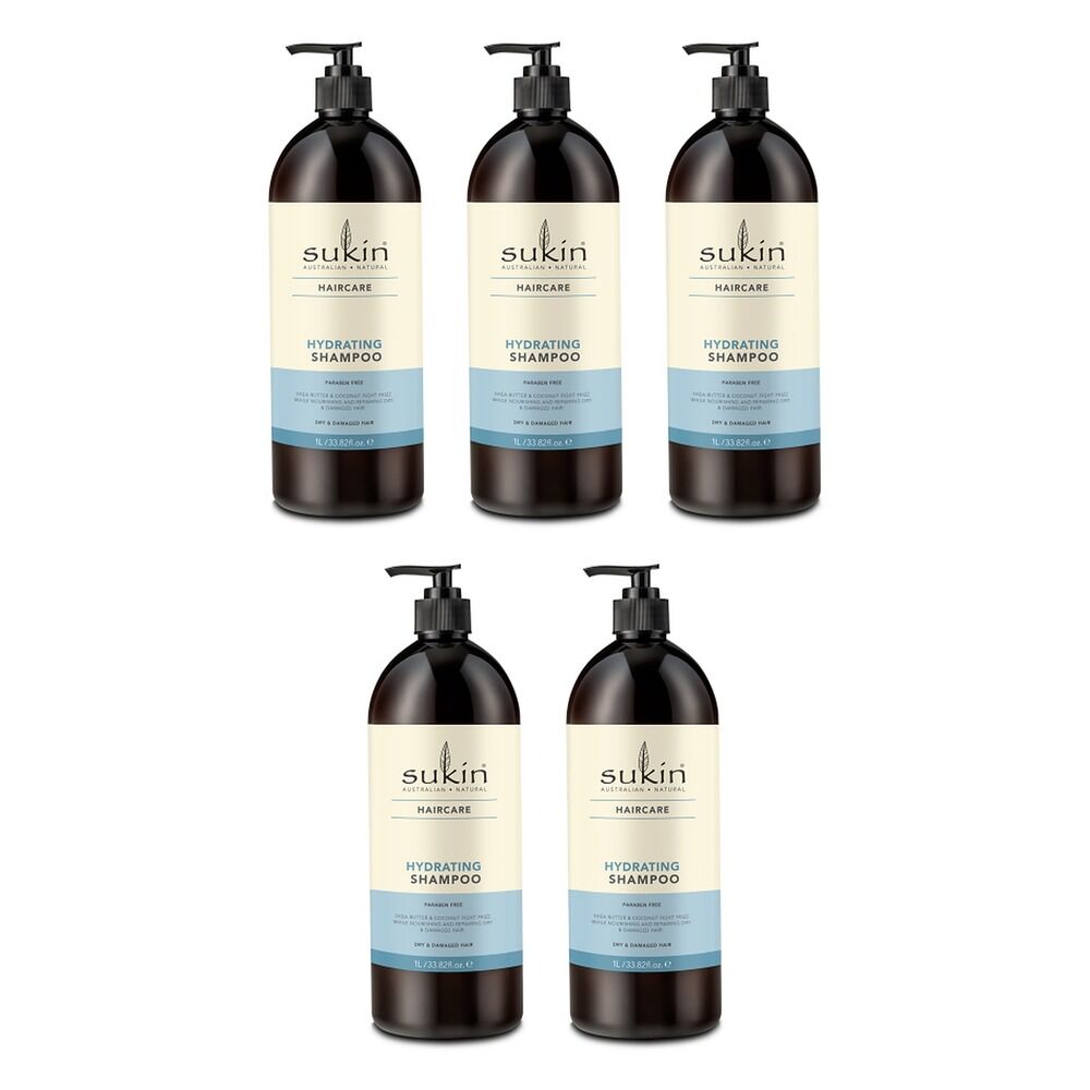 Sukin Hydrating Shampoo 1 L Pack of 5