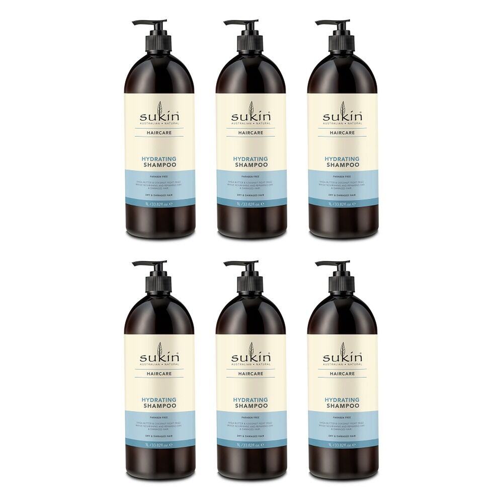 Sukin Hydrating Shampoo 1 L Pack of 6