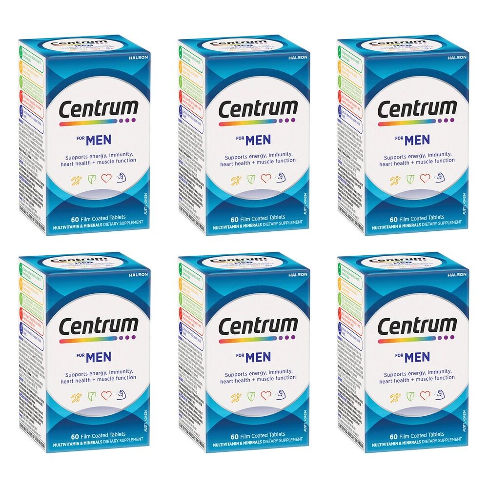 Centrum for Men 60 Tablets Pack of 6