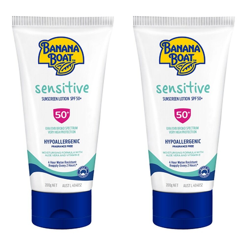Banana Boat Daily Protect Sensitive SPF 50+ 200g Pack of 2
