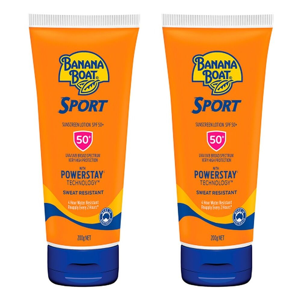 Banana Boat Sport Sunscreen SPF50+ 200g Pack of 2