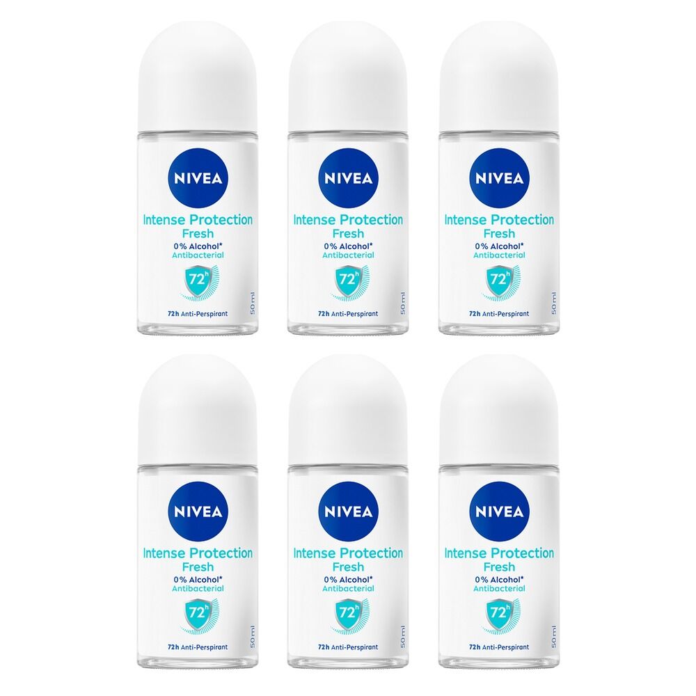 Nivea Intense Protection Fresh 72H Anti-Perspirant 50mL Pack of 6