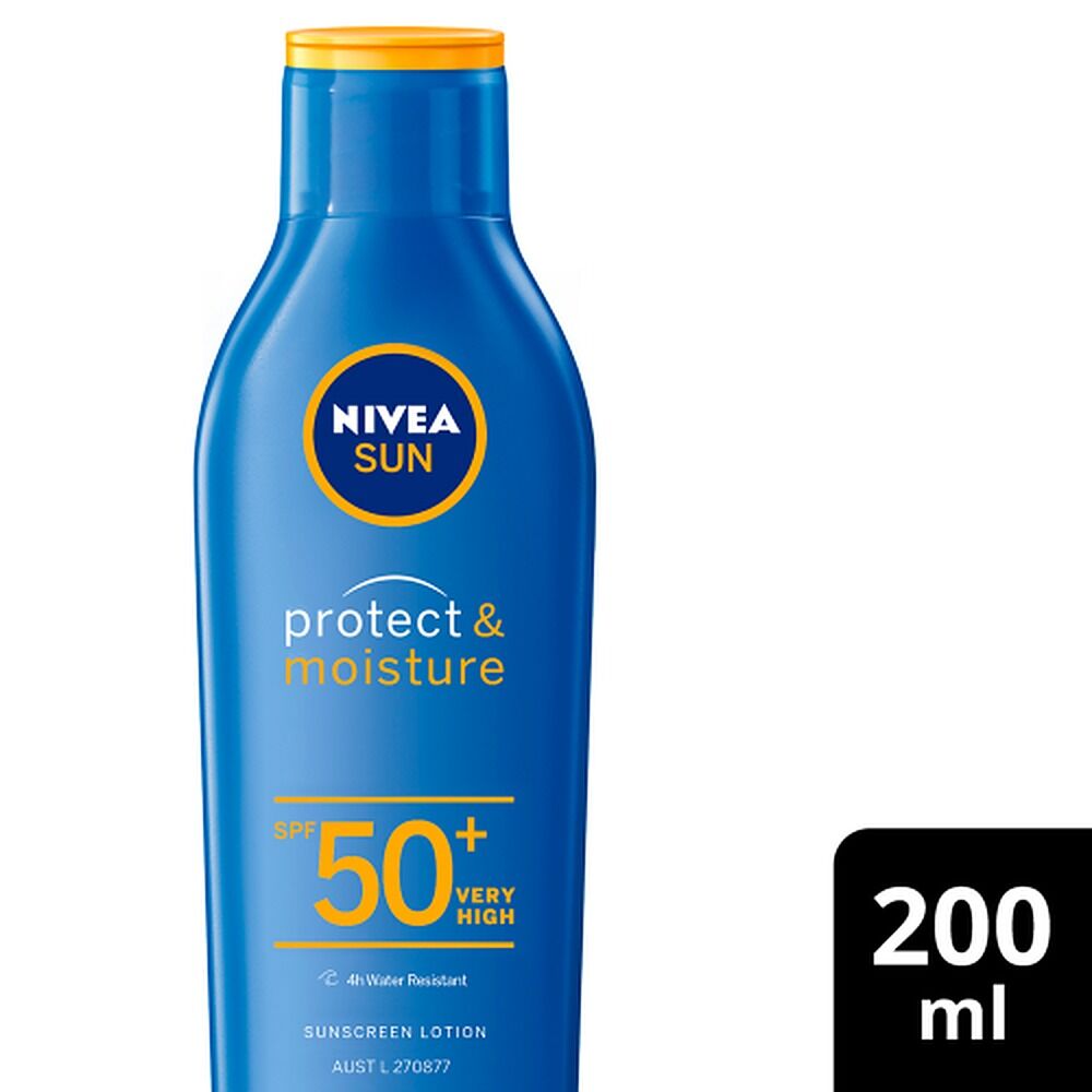 NIVEA SUN Protect & Moisture Moisturising Sunscreen Lotion SPF50+ 200mL