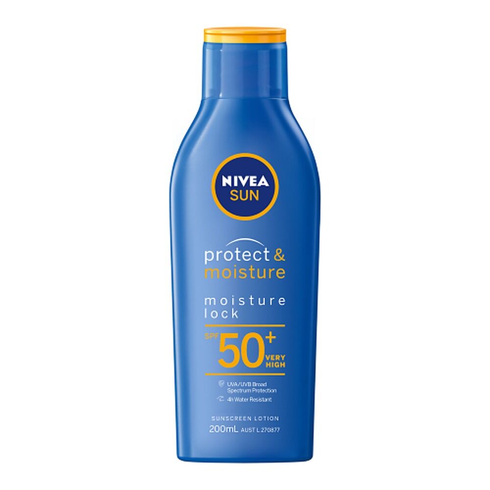 NIVEA SUN Protect & Moisture Moisturising Sunscreen Lotion SPF50+ 200mL