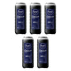 NIVEA MEN Deep Clean Shower Gel 500mL Pack of 5