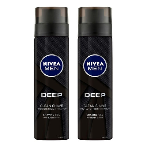 NIVEA Men Deep Shaving Gel 200mL Pack of 2