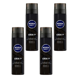 NIVEA Men Deep Shaving Gel 200mL Pack of 4
