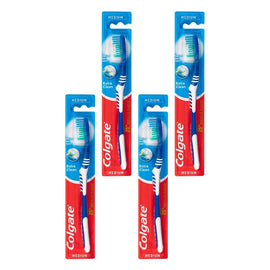 Colgate Extra Clean Manual Toothbrush, Medium Bristles Pack of 4