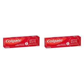Colgate Optic White Stain Fighter Toothpaste Everyday Mint 140g Pack of 2