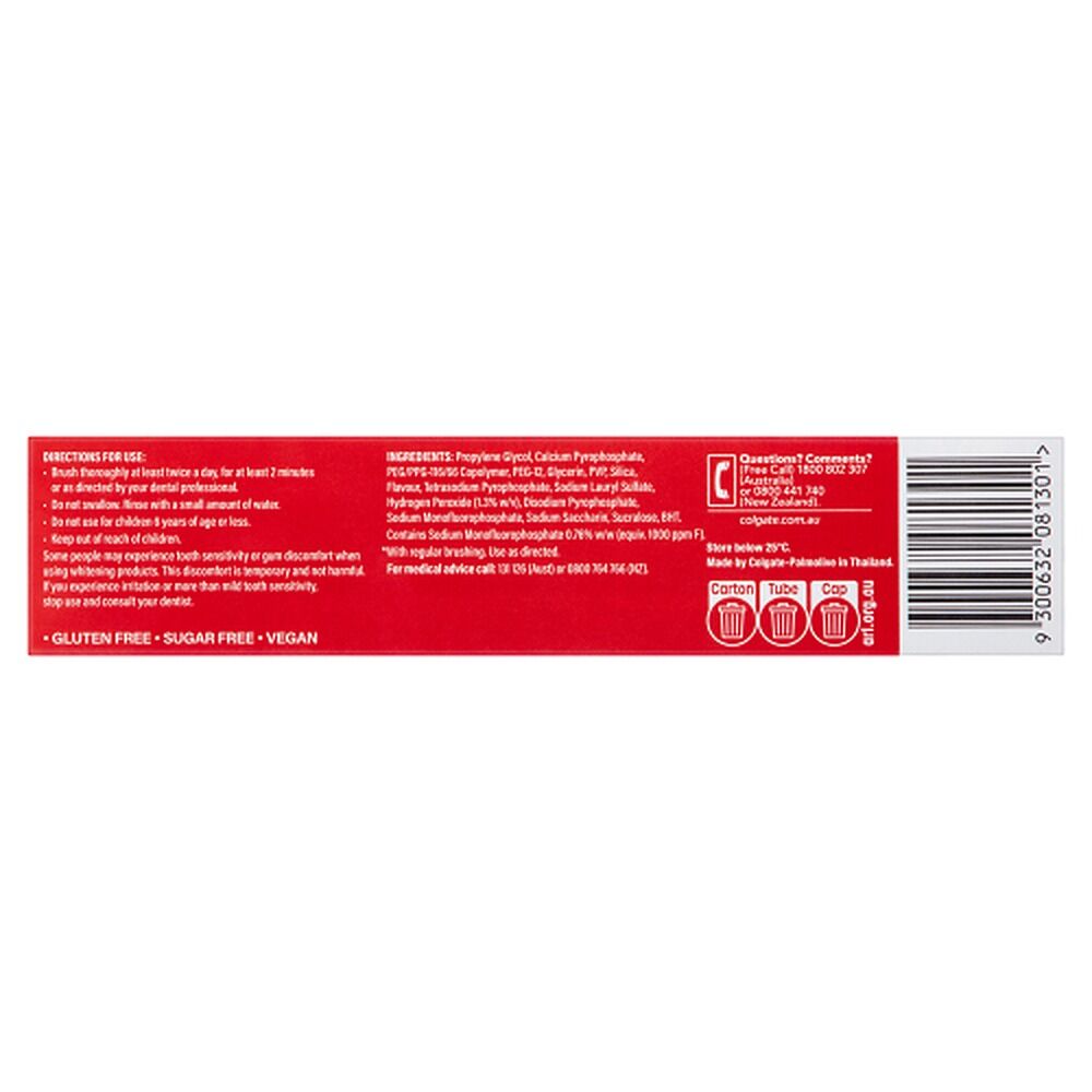 Colgate Optic White Stain Fighter Toothpaste Everyday Mint 140g