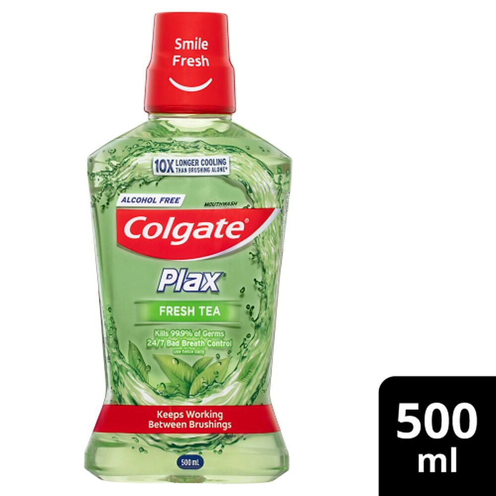 Colgate Plax Mouthwash Fresh Tea 500mL x 4