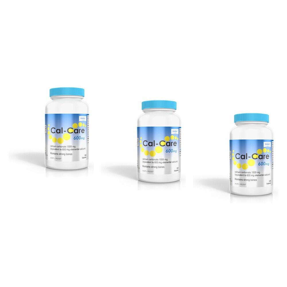 Trust Cal-Care Calcium Supplement 600mg 120 Tablets Pack of 3