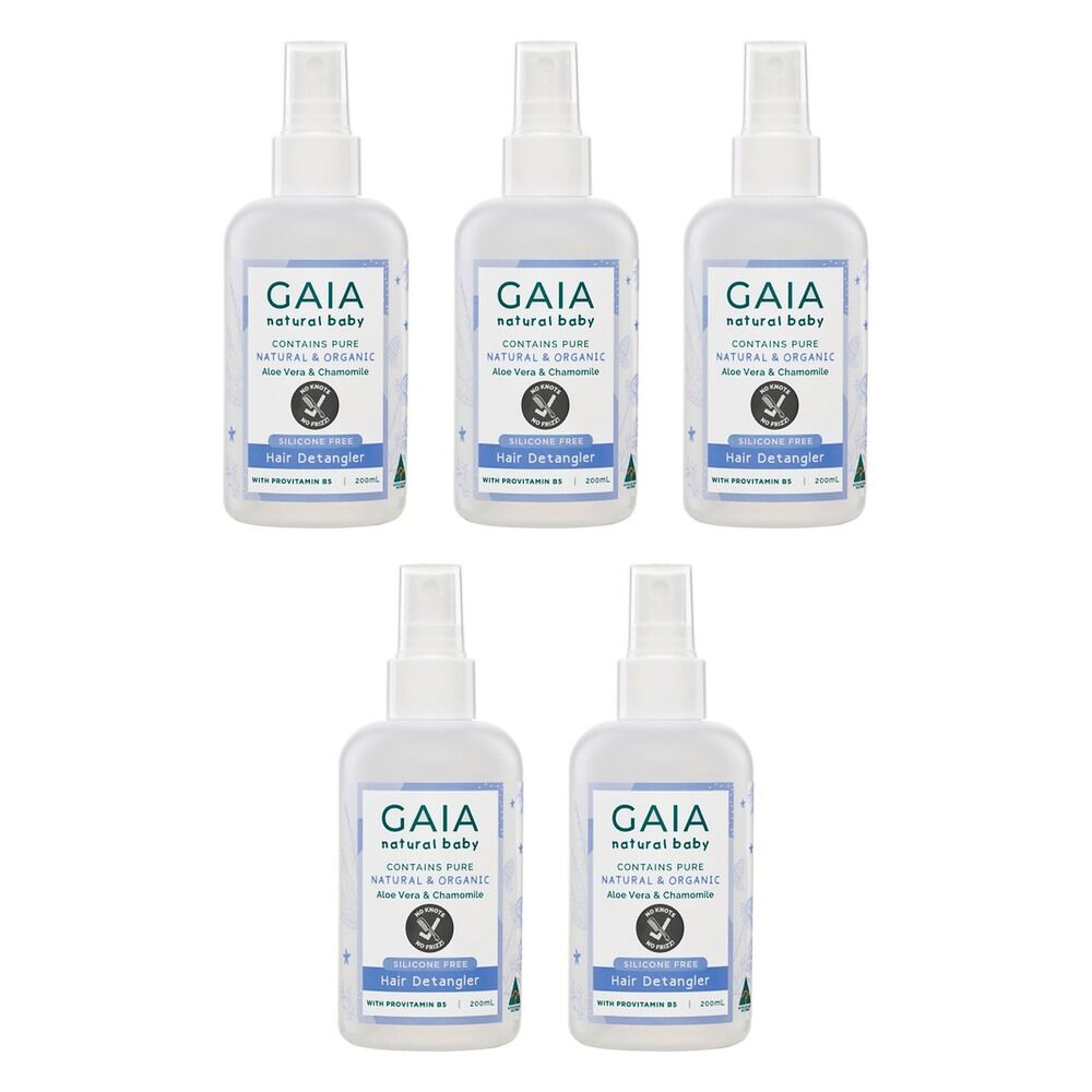 GAIA Natural Baby Conditioner Detangler 200mL Pack of 5