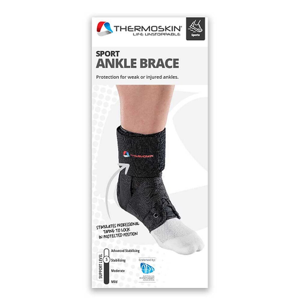 Thermoskin Sport Ankle Brace Medium Black