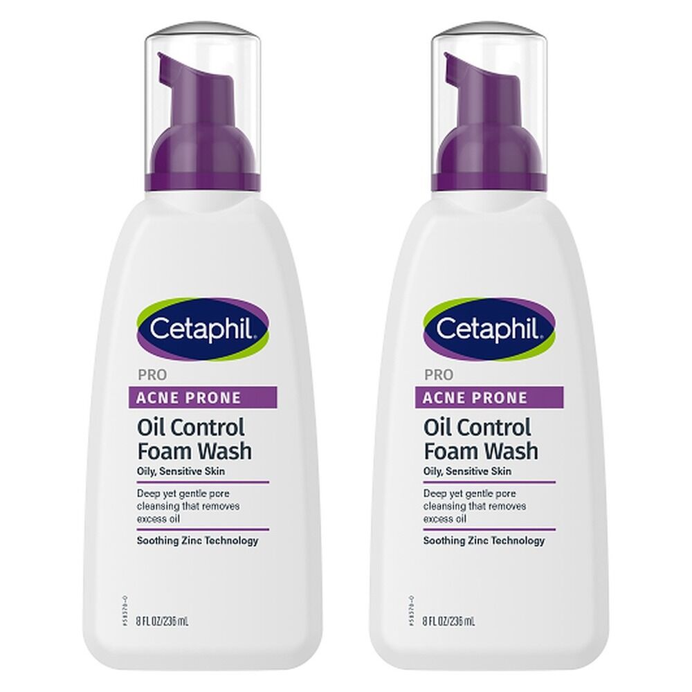 Cetaphil Pro Acne Prone Oil Control Foam Wash 236mL Pack of 2