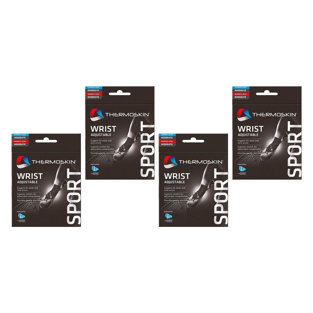 Thermoskin Sport Wrist Adjustable Support Pack of 4