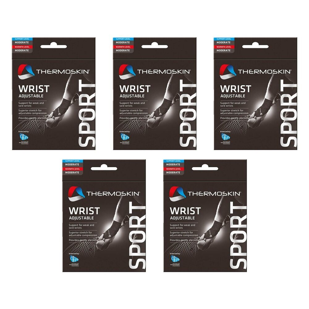 Thermoskin Sport Wrist Adjustable Support Pack of 5