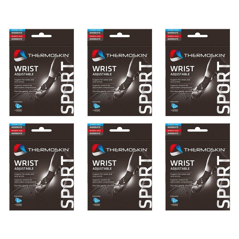 Thermoskin Sport Wrist Adjustable Support Pack of 6