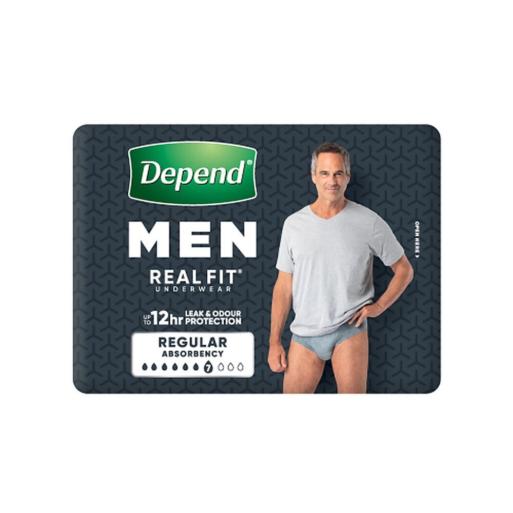 Depend Realfit Underwear for Men Medium 8 Pack x 4
