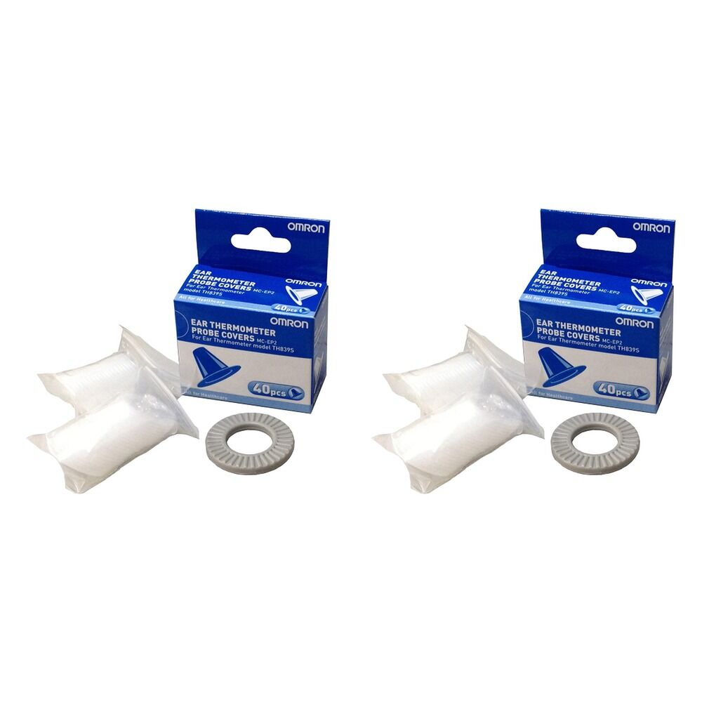 Omron Probe Covers TH839S 40 Pack Bundle of 2