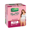 Depend Real Fit Underwear for Women Regular Absorbency XL 8 Pack x 4
