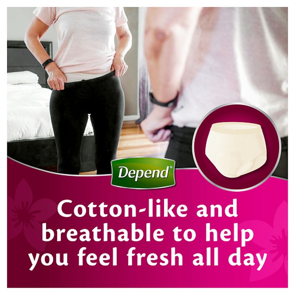 Depend Real Fit Underwear for Women Regular Absorbency XL 8 Pack x 4