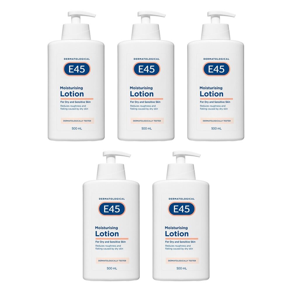 E45 Moisturising Lotion 500mL Pack of 5