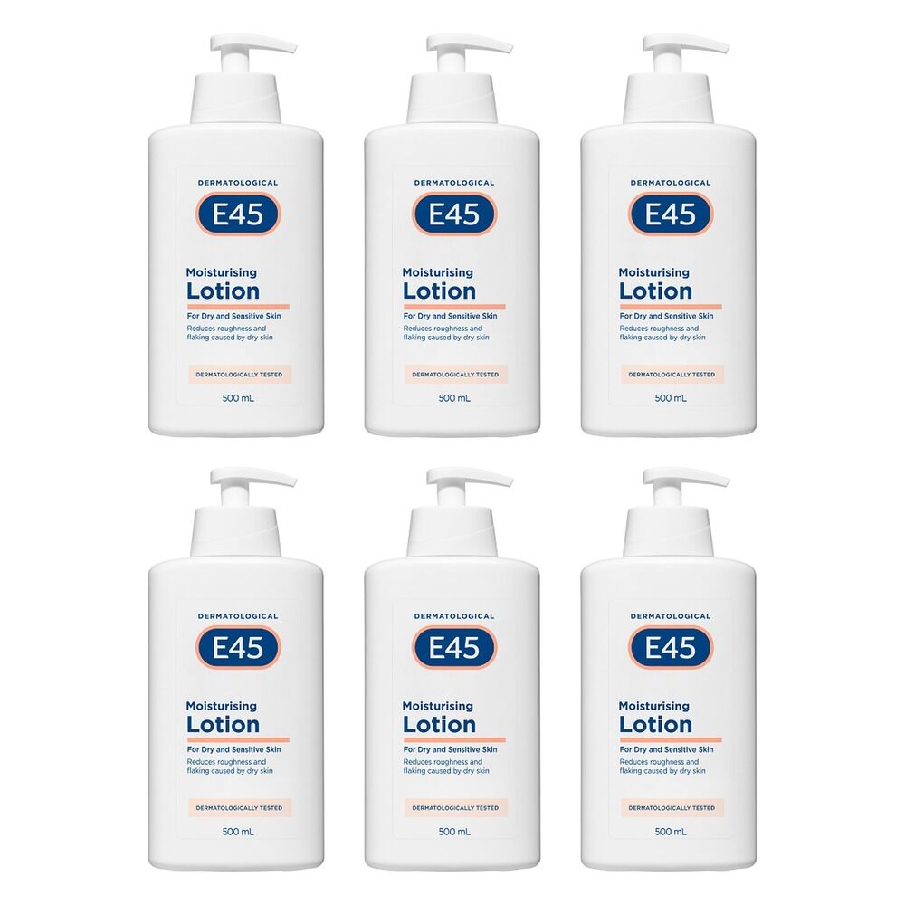 E45 Moisturising Lotion 500mL Pack of 6